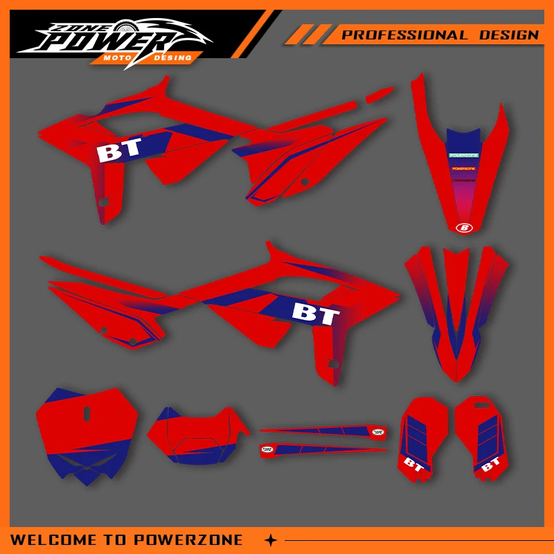 

Графика Powerzone для Beta 2020 2021 2022 RR 250 300 350 400 450 RR, наклейки, наклейки для мотоцикла, фон на заказ 05