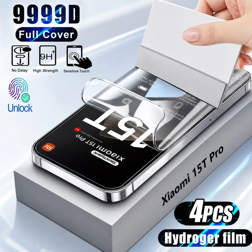 4 Stück Hydrogel-Folie FÜR XIAOMI 17 Ultra 17 Pro Max 17 Pro 17 HD-Folie FÜR XIAOMI 15 Ultra 15 Pro 15 15T Pro 15T Kratzfest