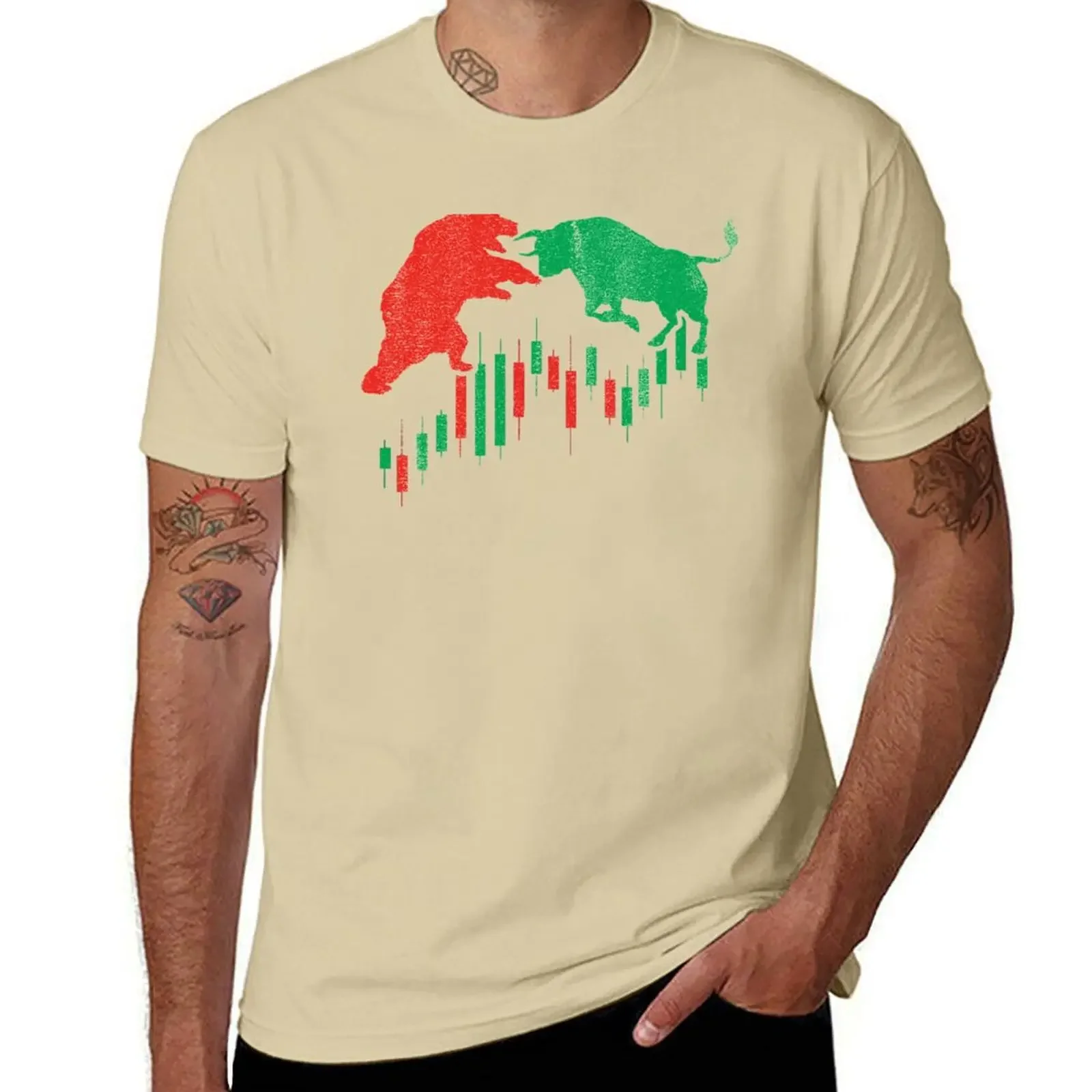 clothes for men Day Trader Bull Bear Stock Investor Investing Trading Cryptocurrency Forex T-shirt for a boy  harajuku