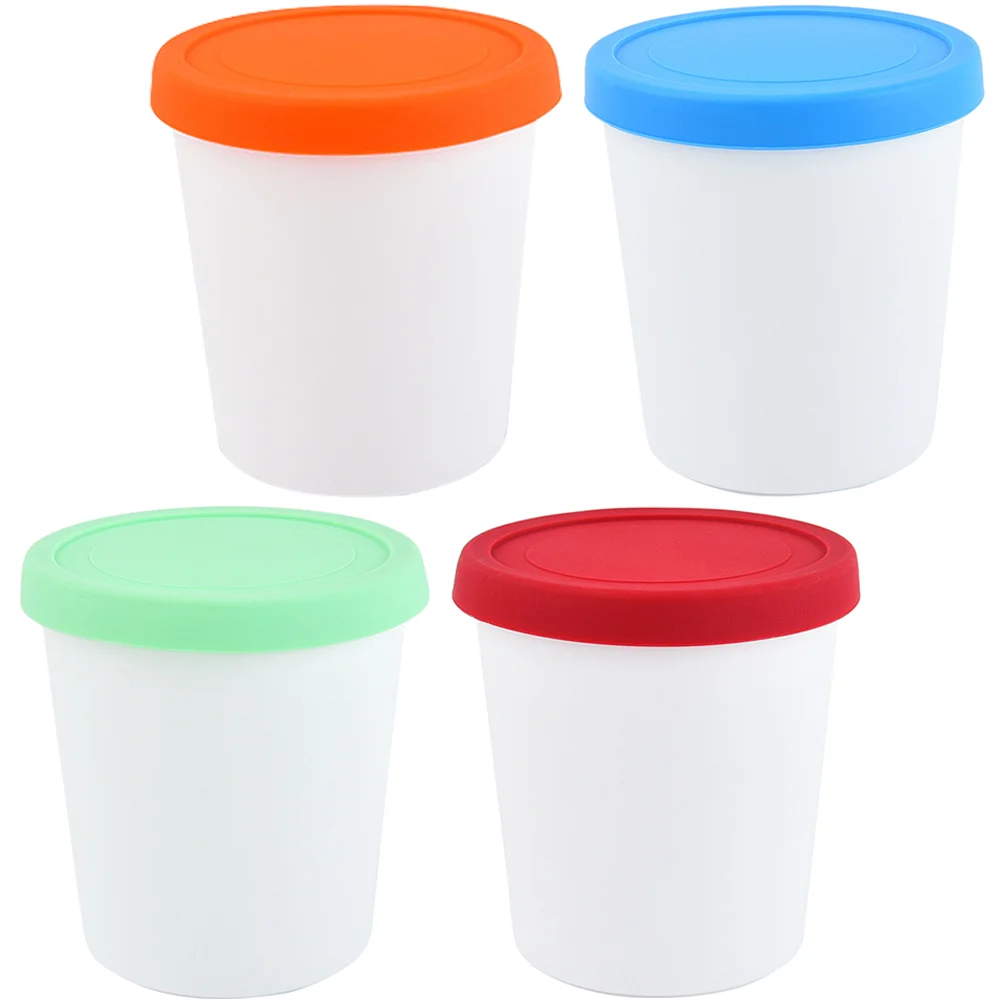 

Containers for Food Ice Cream DIY Buckets Dessert Cup Kitchen Reusable Freezer Storage
