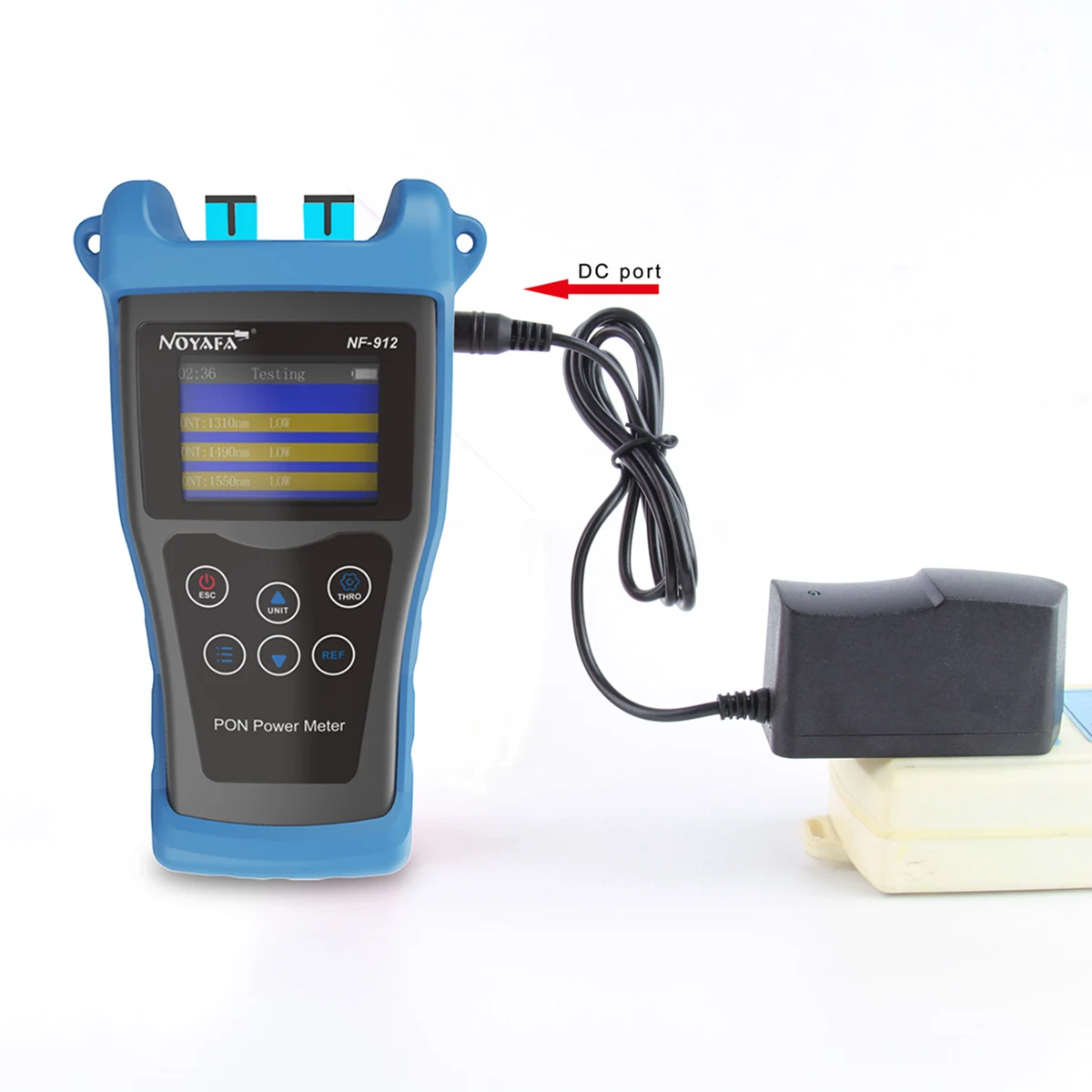 Noyafa NF-912 PON Optic Power Meter Optical Fiber Tester Network -50~+10dBm FTTX OMT OLT Port Fiber Optics Fault Detection Tools