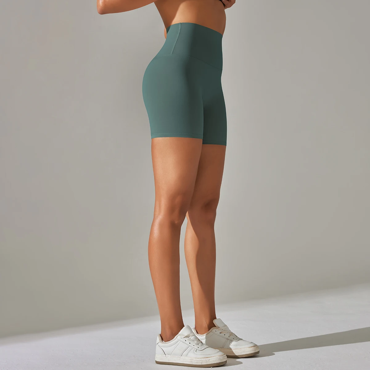 Sommer Frauen Yoga Shorts Nackt Gefühl Sport Shorts Fitness Strumpfhosen Hohe Taille Gmy Laufen Push-Up Kleidung Workout Radfahren Shorts – Detail 23