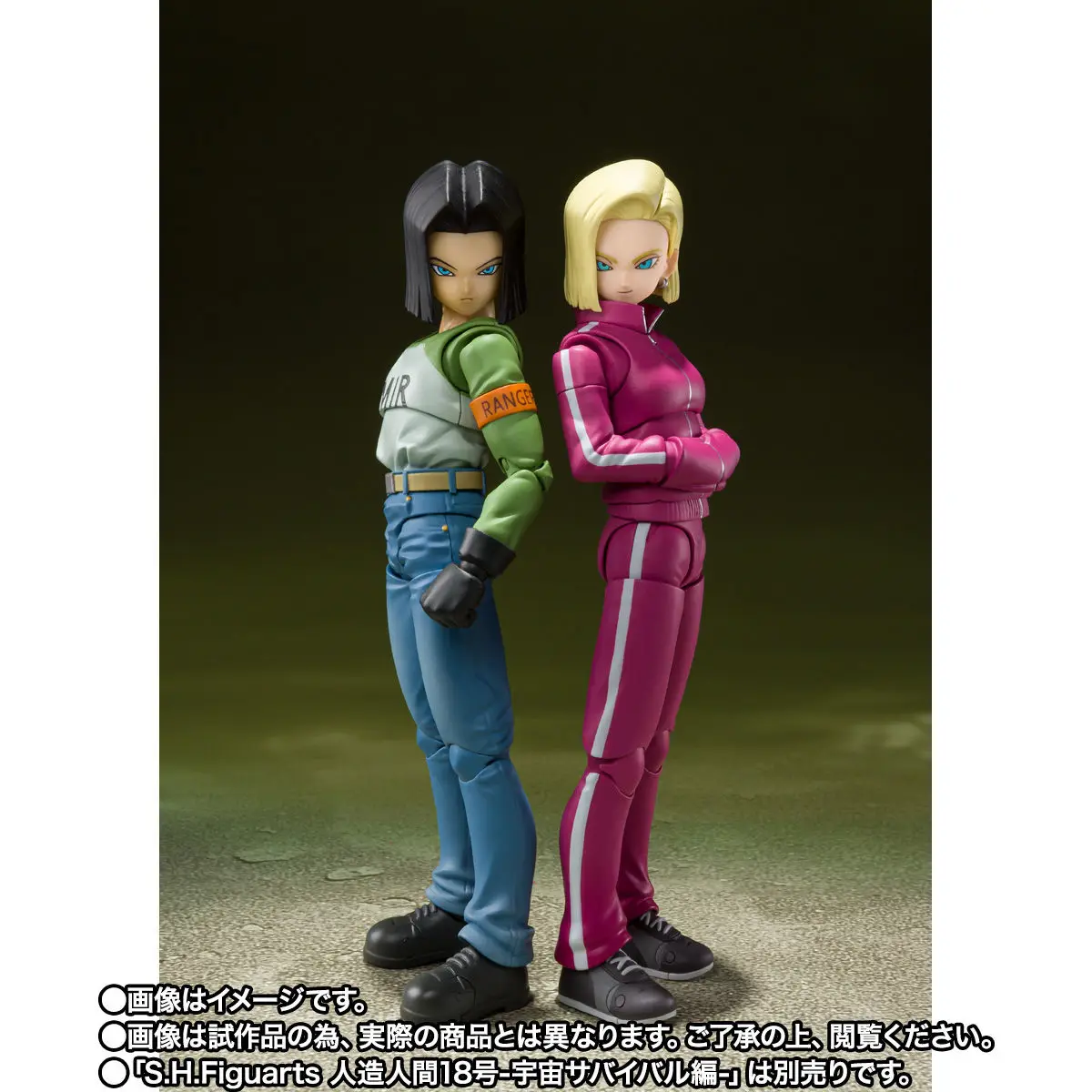 

Original Bandai Anime Dragon Ball Super Android 17 Action Figure Toys for Chidlren Android 18 SHF Model Collectibles Gifts