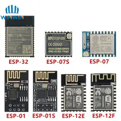 1 szt. ESP8266 ESP-01 ESP-01S ESP-07 ESP-07S ESP-12 ESP-12E ESP-12F ESP-32 szeregowy bezprzewodowy moduł WIFI bezprzewodowy nadajnik-odbiornik 2.4G