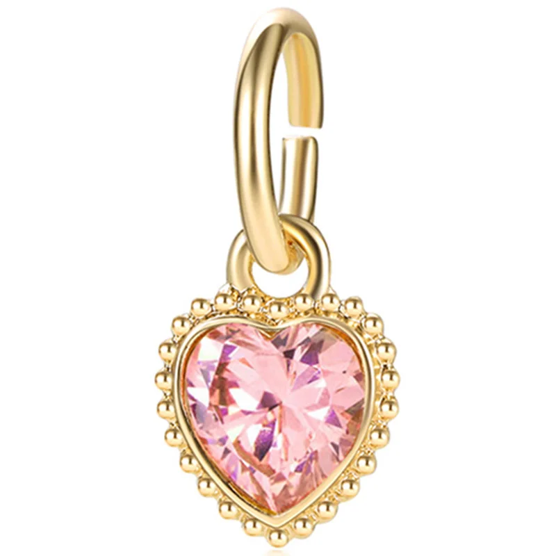 2025 جديد الذهب اللون تاج القلب لامعة خرز تميمة سوار قلادة للنساء DIY بها بنفسك مجوهرات اكسسوارات هدية دروبشيبينغ ﻿