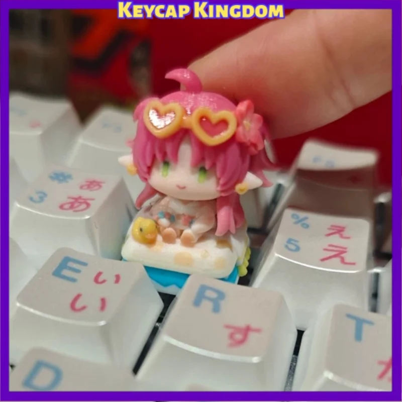 Arknights Character Anime Keycaps Mechanical Keyboard Resin Custom Cute Artisan Keycaps Desktop Ornament PC Gaming Gift Collect