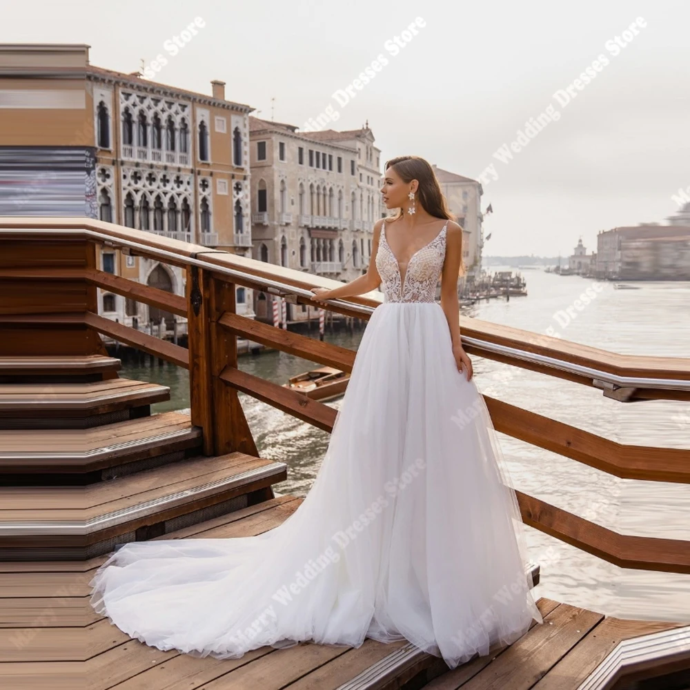 

Sweetheart Collar Satin Women Wedding Dresses Elegant Sexy Sleeveless A-Line Bridal Gowns Banquet Vestidos De Novias Customized