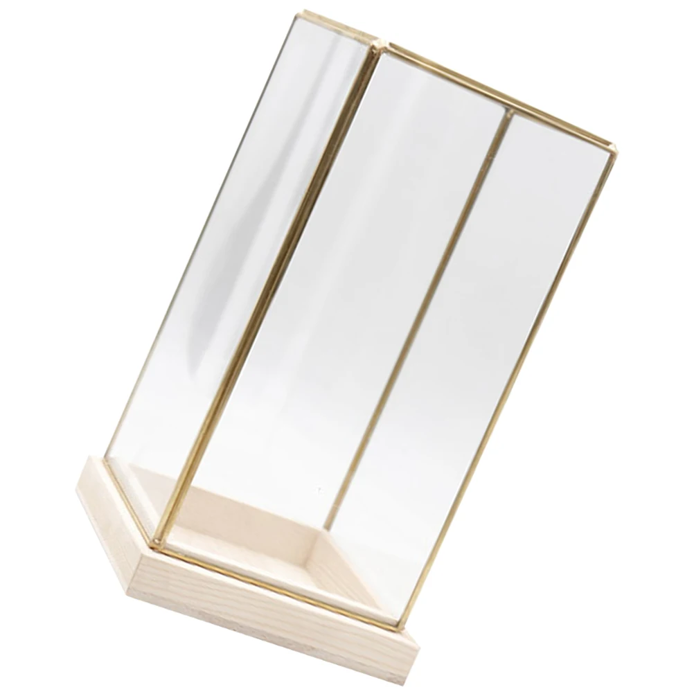

Vintage Brass Cover Display Rack for Figurine Jewelry Storage Home Decor Box Transparent Case Multi Functional