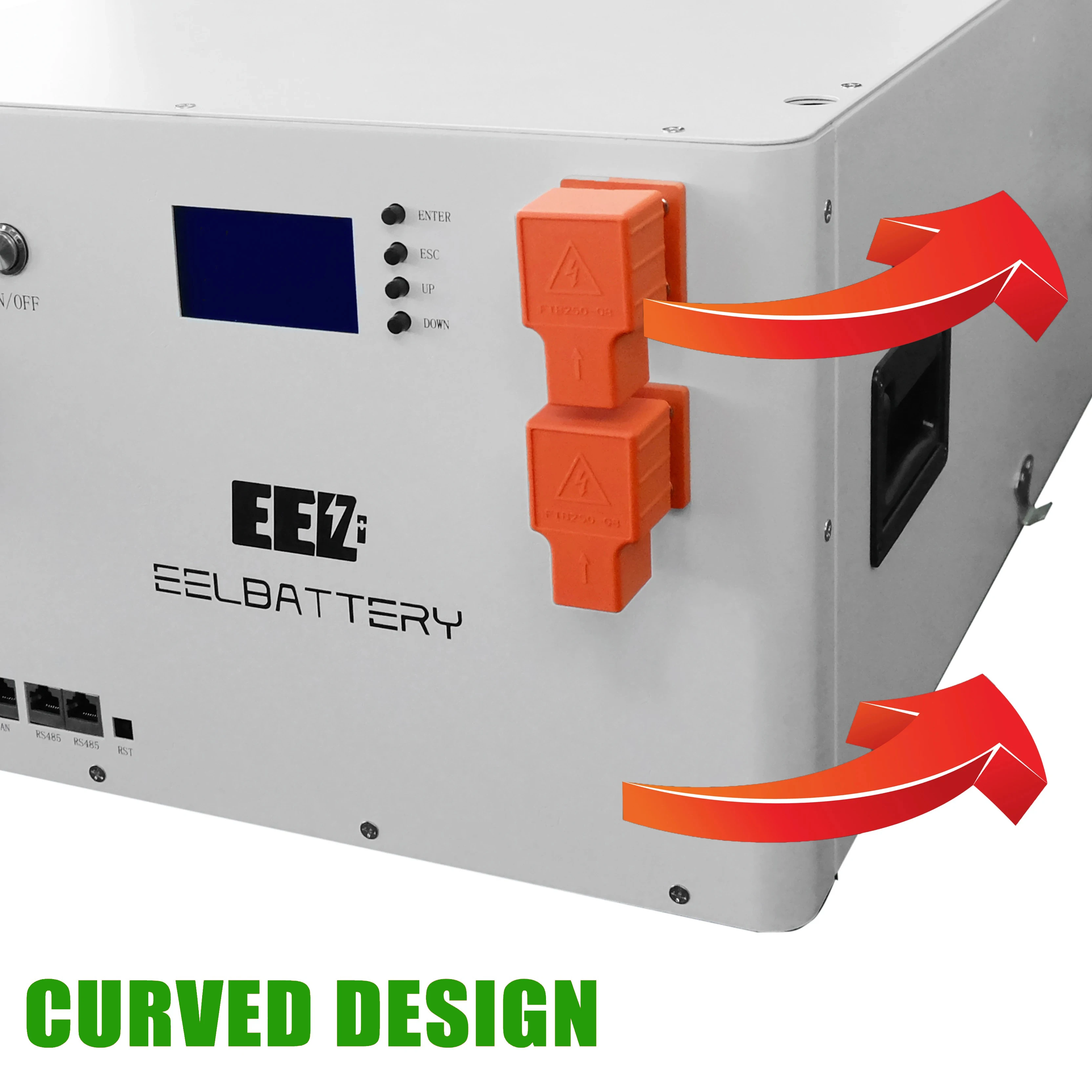 EEL 230Ah Battery Box V3 280Ah LiFePO4 16S 48V 200A DIY Solar Batteries Case With Fuse Stackable Camping Power Bank Server Rack