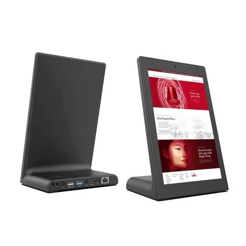 Convenient Wireless Desktop Touch Screen Android Tablet Display With Front Remote Control Suitable For Shops Banks Hotels
