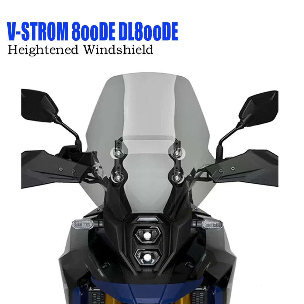 For SUZUKI V-STROM 800DE DL800DE Motorcycle Windshield Heightened Sports Front Windshield Acrylic Deflector 800DE Accessories