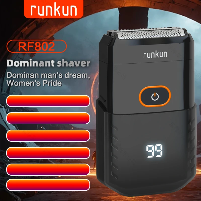 

Smart Digital Display Mini Electric Shaver For Men Single Head Reciprocating Beard Razor 8500 RPM Portable Rechargeable Travel