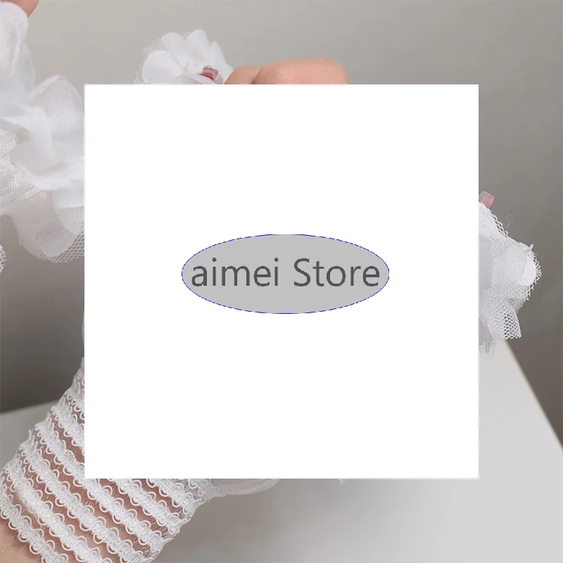 Nail Photo Equipment Short Mesh Wrist Fake Sleeves Manicure Decorative False Cuff Tulle Item Nail Art Take Picture Background