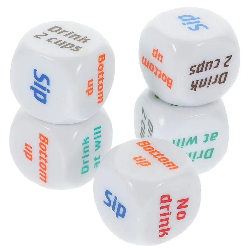 New Funny Drinking Dice Rolling Decider Adults Party Night Games Favors Bar Club KTV Happy Every Day Family Friends Gifts Toys