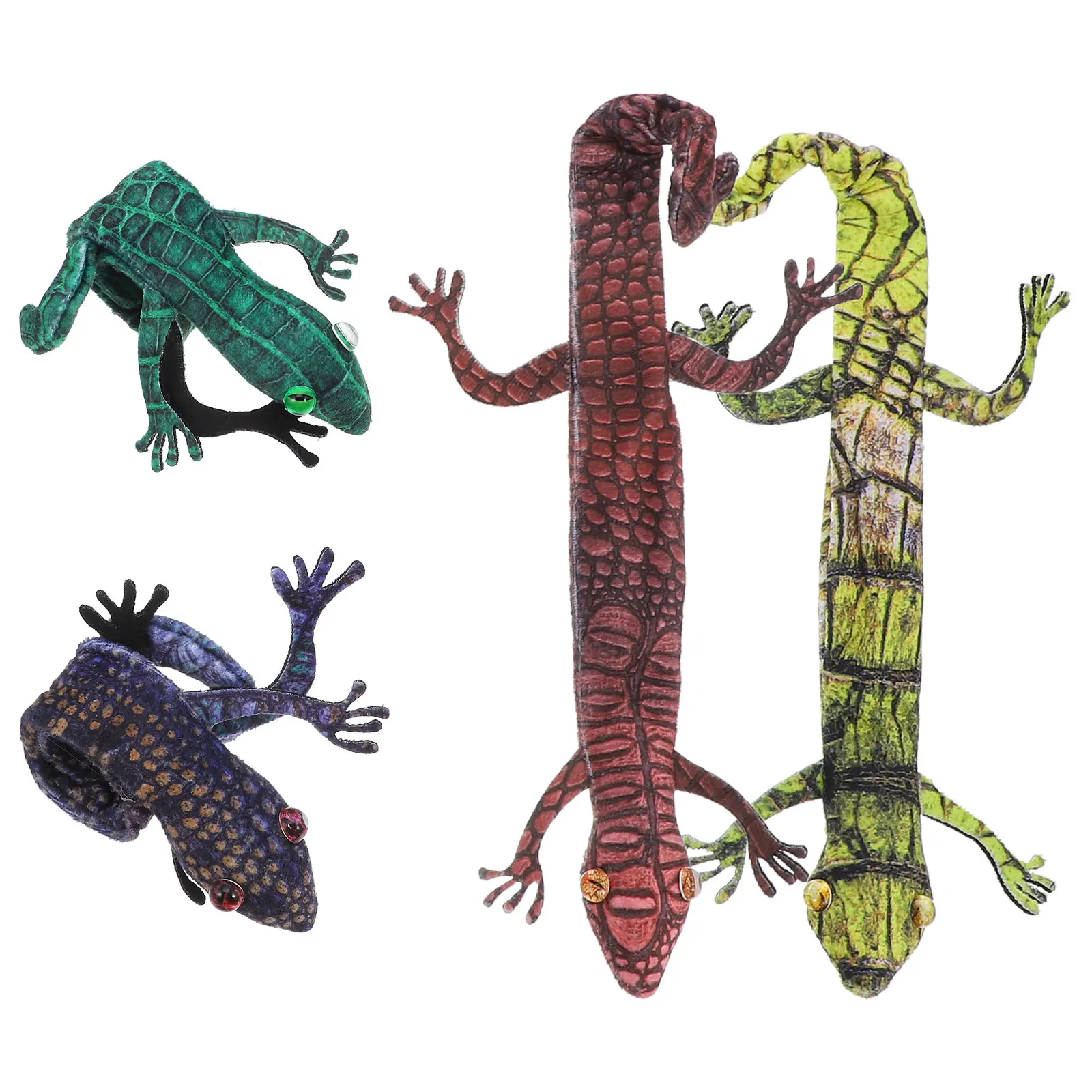 

4 Pcs Reptile Snap Slap Kids Steel Lizard Slap Bracelets For Kids Bracelet Child Party Snap Bracelets Supplies Gifts Toys