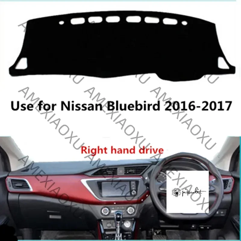 

Right hand drive Car Dashboard Cover Dash-mat for Nissan Bluebird 2016 2017 2018 2019 2020 2021 Stickers Holding Pissenlit