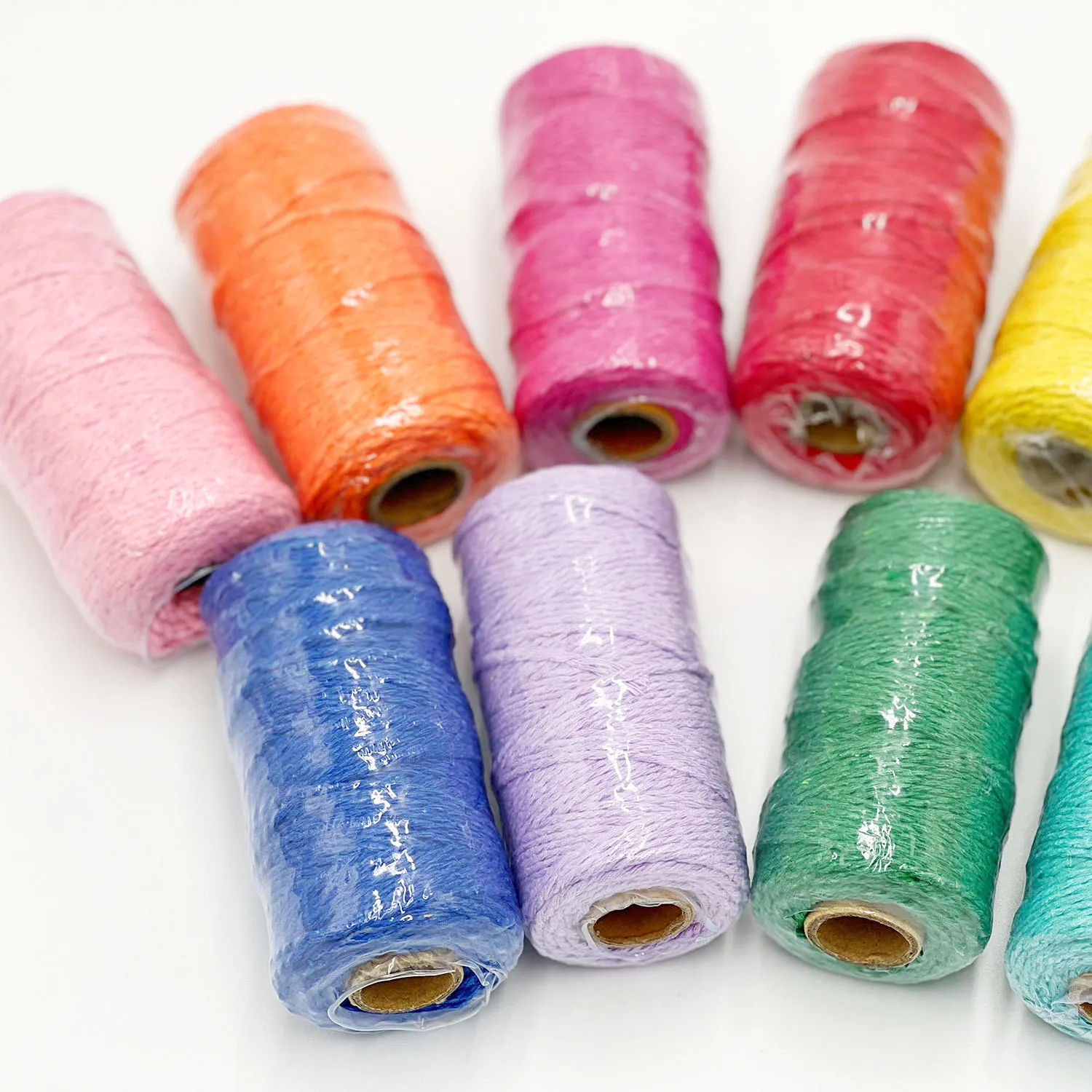 

2mm 100M Macrame Cord Rope Cotton Twine Thread String Crafts DIY Sewing Handmade Wall Hangings Bohemia Wedding Party Home Decor