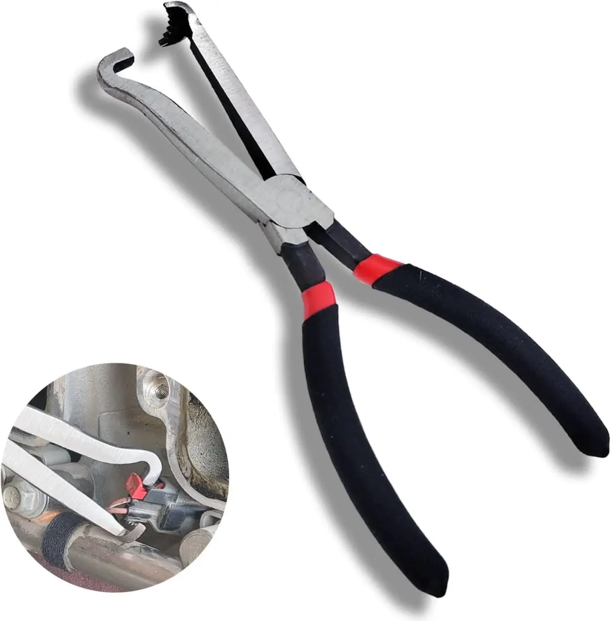 Electrical Disconnect Pliers for Cars Automotive Electrical Connector Disconnect Pliers Long Spark Plug Removal Pliers Hose Pipe