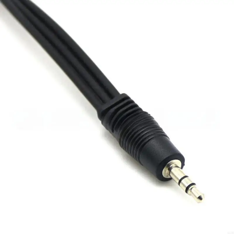 462E 3.5mm Male to Three Female Stereo Cord Extension Cable Microphones Wire Line for Smartphones and Tablets