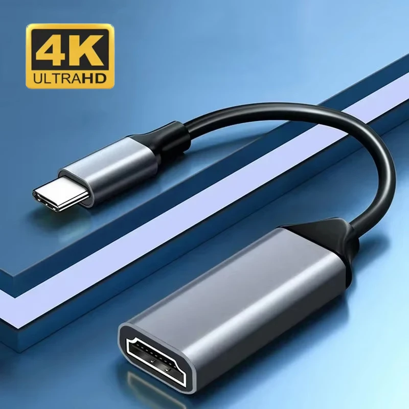 USB Type C To HDMI-compatible Adapter Cable Type C 4K USB 3.1 HDTV Converter Cable For Projector PC MacBook Pro Laptop PC Tablet