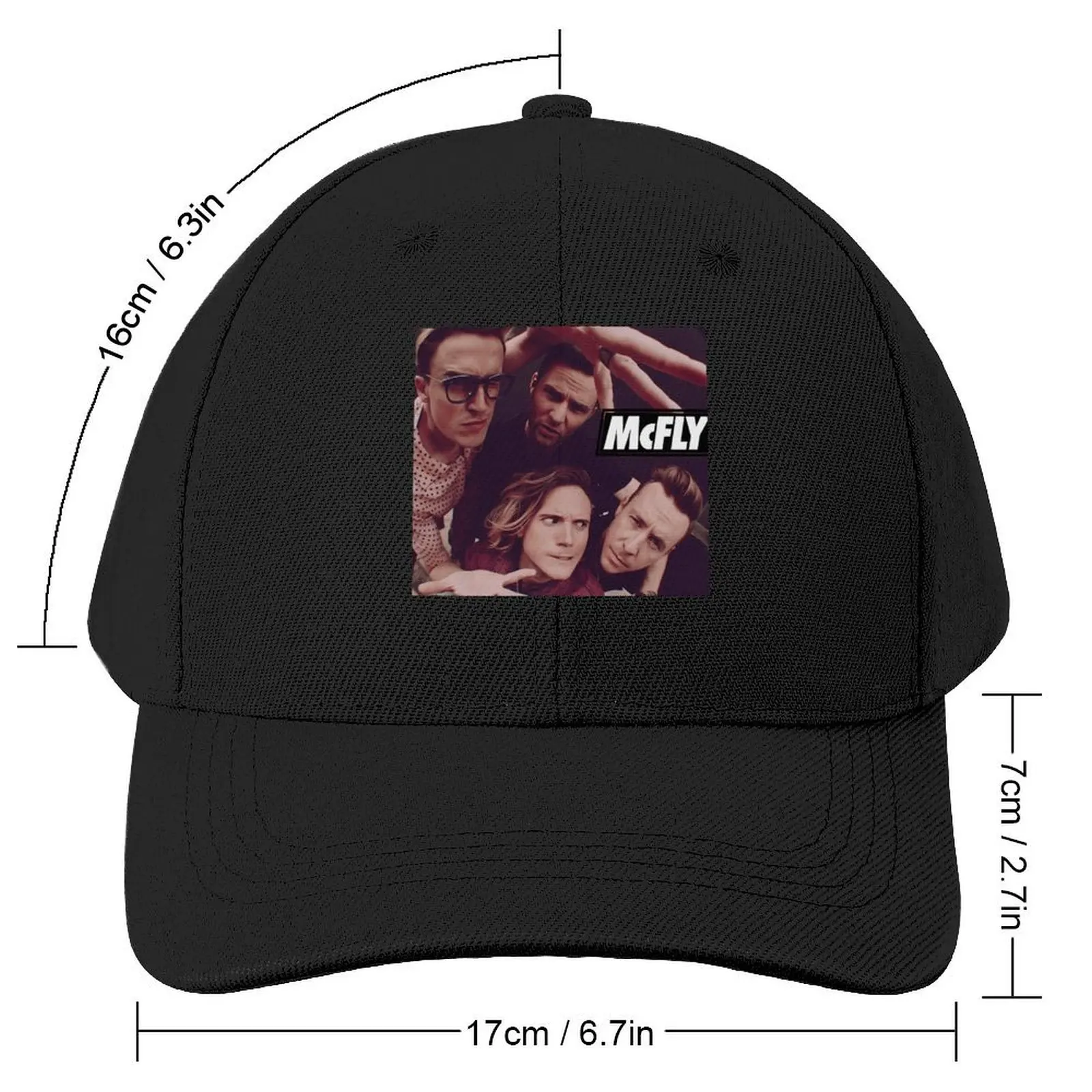 Mcfly Band Fish Eye Fitted Baseball Cap Custom Cap Golf Cap Wild Ball Hat Men Golf Wear Women's