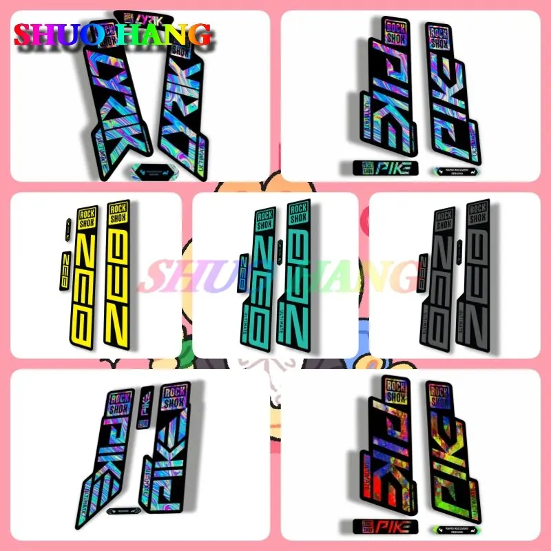 Rock Shox LYRIK PIKE SELECT YARI ZEB R LYRIK 2020 2021 ULTIMATE Fork Mountain Bike Cycling Decal Sticker Oil Slick  Car Sticker