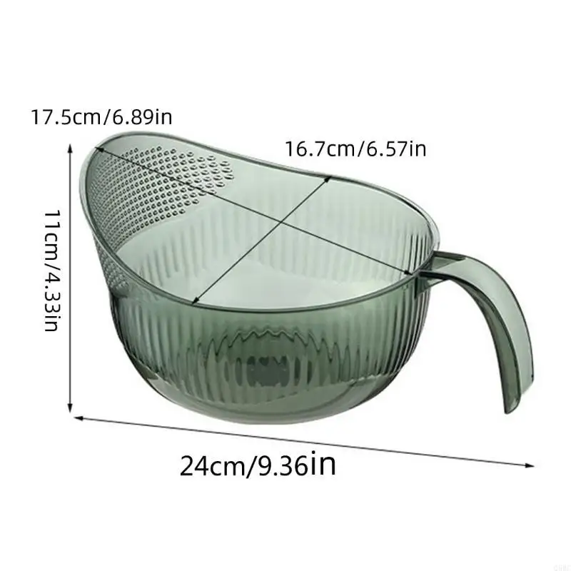 Innovative Sink Basket Easy to Clean Rice Washing Bowl PET Material Suitable for Cooking People Health Enthusiasts Q5WC