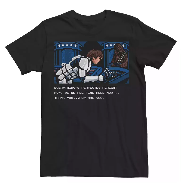 Camiseta de manga corta para hombre de Star Wars, ciencia ficción retro casual Darth Vader r2-d2 se vuelve a la galaxia Jedi Daily Friend Gift