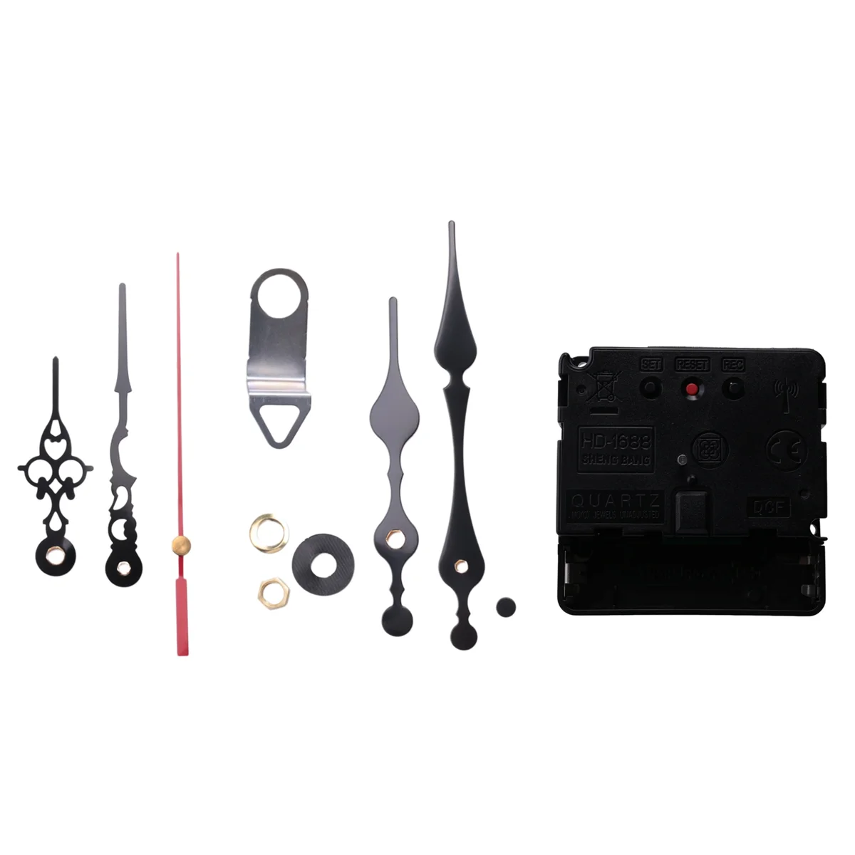 

Radio Controlled Silent DIY Clock Movement Mechanism Kit Germany DCF Signal Mode with 2 Sets Hands Repair Replacement GSY