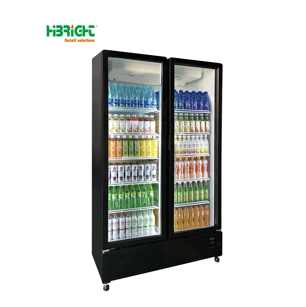 Energy-Saving Supermarket Upright Chiller Fast Cooling Vertical Display Cooler