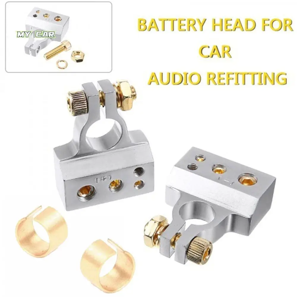 

High Quality 2Pcs GA Metal Gauge AWG Car Electronics Terminal Clamp Post Car Battery Clamp Car Accessories