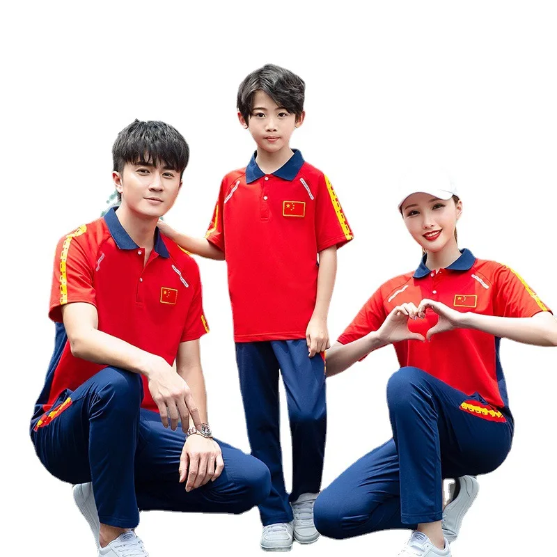 Summer Women Chinese National Sportswear Martial Arts Taekwondo Fencing Training Suit Table Tennis Shooting Team Uniform Men