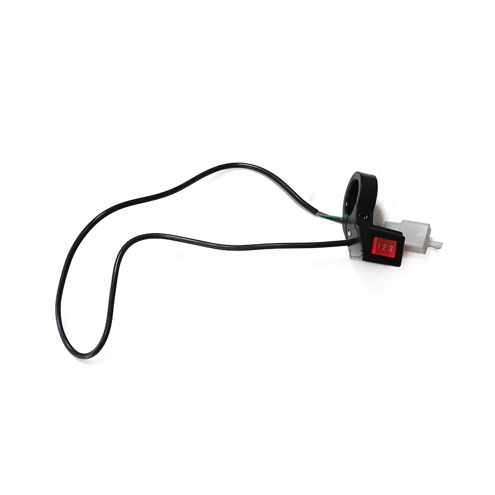 22mm Electric 3 Speed Module Handlebar 3 Gears Switch Shift for Motorcycle E-bike Scooter Motorcycle Overtaking Switch Universal