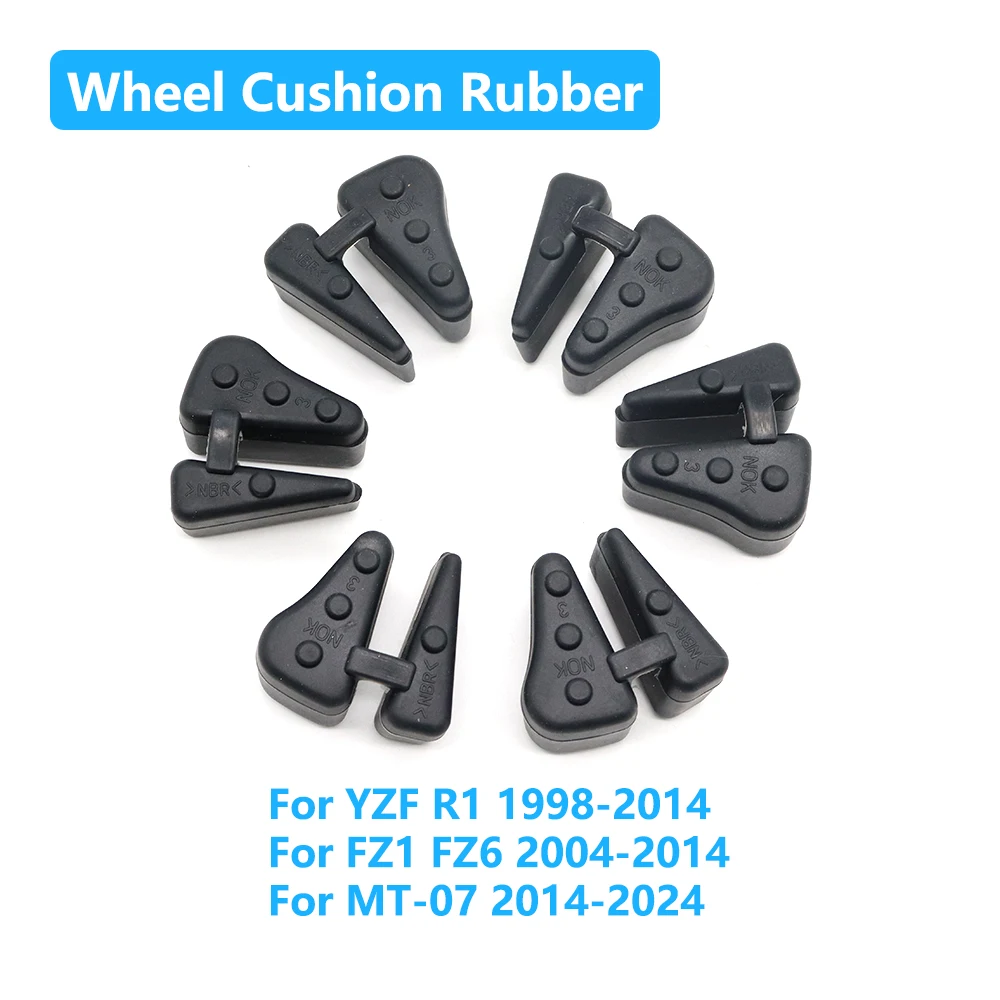 

For Yamaha YZF-R1 YZF R1 1998-2014 FZ1 FZ6 MT-07 MT07 Motorcycle Rear Wheel Drum Hub Cushion Sprocket Rubbers Damper Absorber