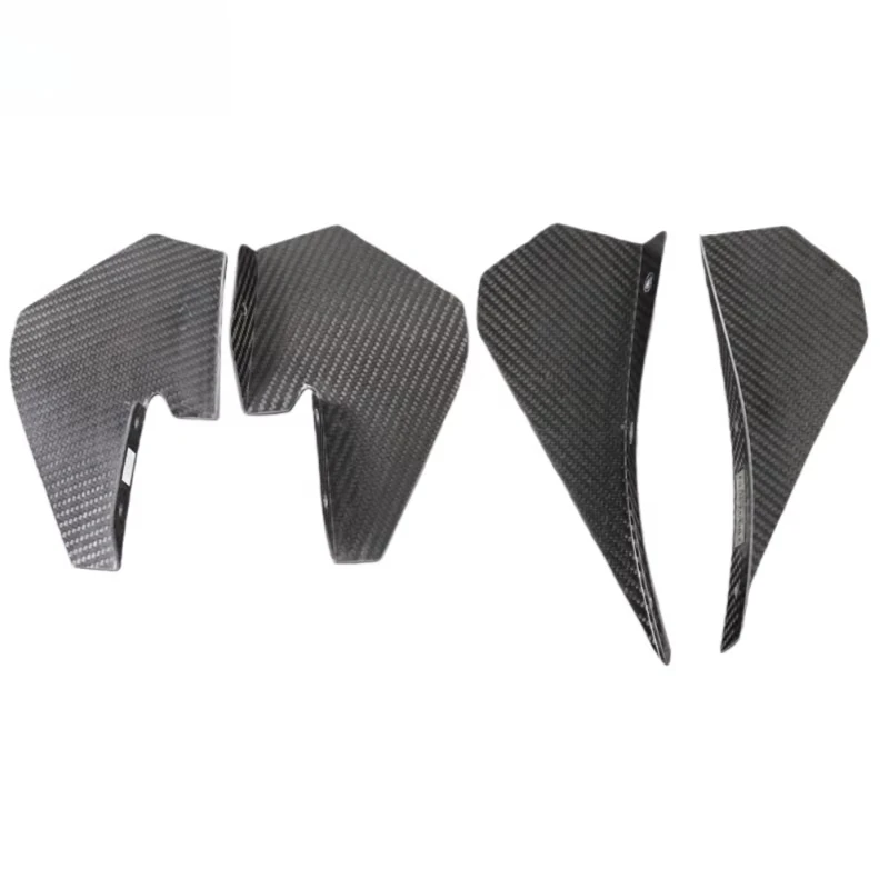 GT82 type dry carbon fiber front bumper side duck for F82 M4 F80 M3