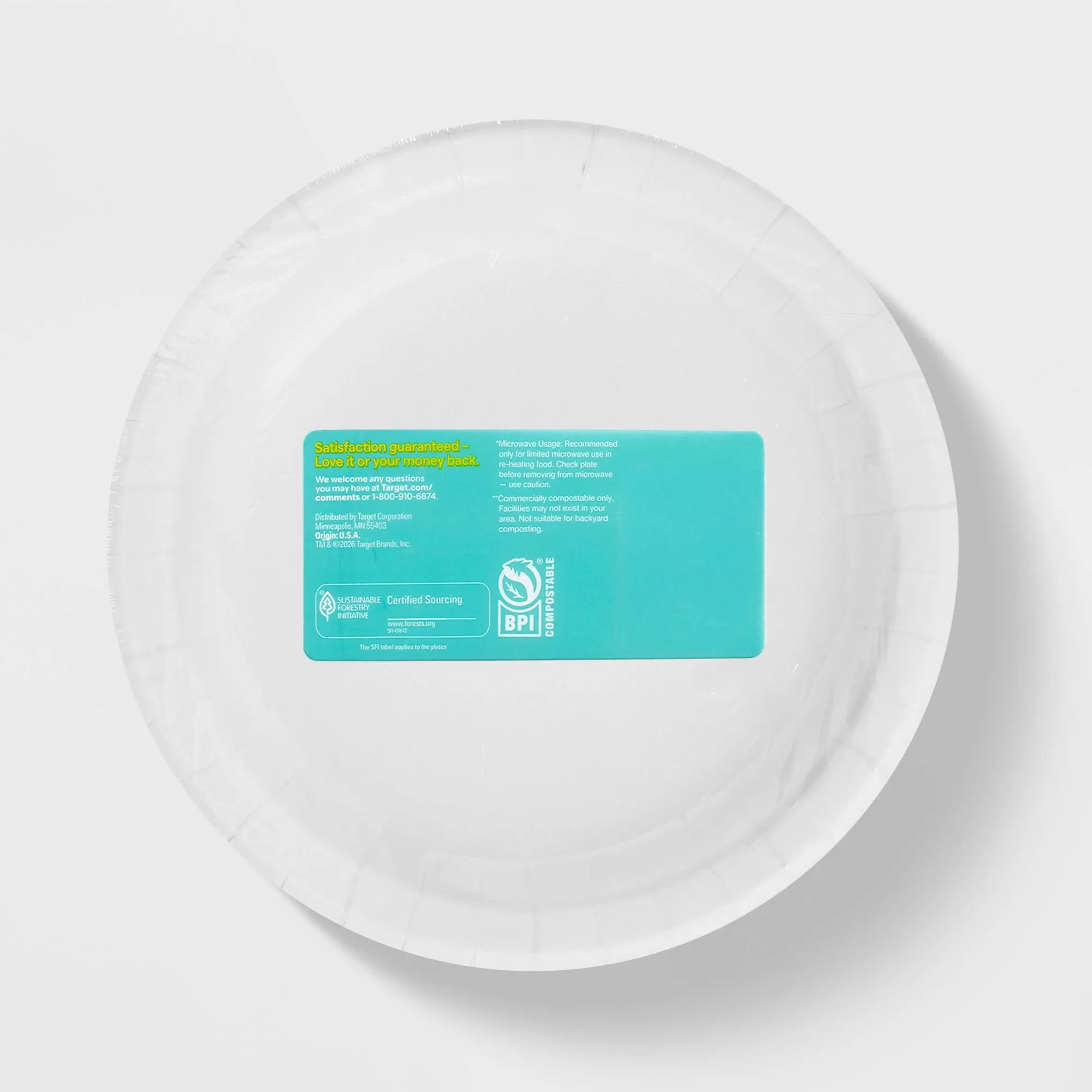 Botanical Leaf Paper Plates 8.5