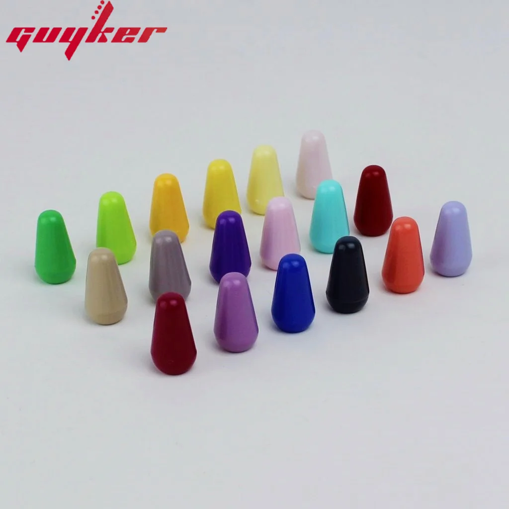 Guyker Switch Knobs Guitar Switch Cap Knobs for ST TL Ibz Pickup Selector Switch Mixed Colors(18/30PCS)