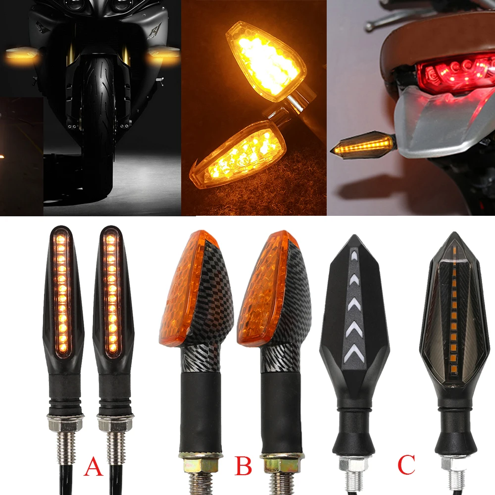 Universal For CF MOTO CF625 ZFORCE 500 600 FOR Gilera GP 800 Runner 200 125 Motor Flashing Turn Signal Light 12 LED lights PART