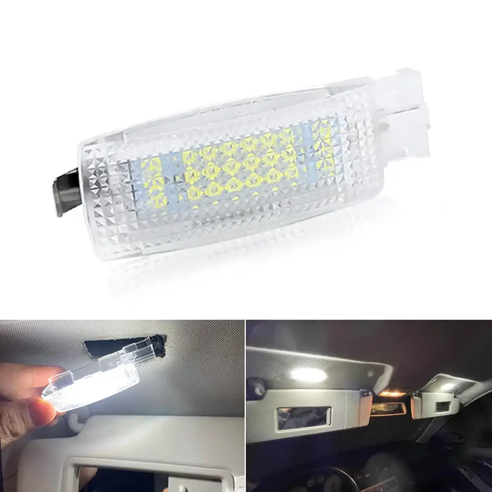 차량용 LED 인테리어 독서등 선 바이저 램프, 폭스바겐 VW 골프 5/6 플러스 제타 파사트 cc 폴로 티구안 투란 액세서리, 1 개