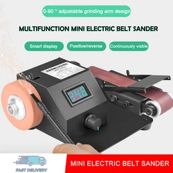 Electric Mini Belt Sander DIY For Knife Making Upgrade Timber Sharpening Belt Sander Abrasive Belt For Wood Metal Knife Leather