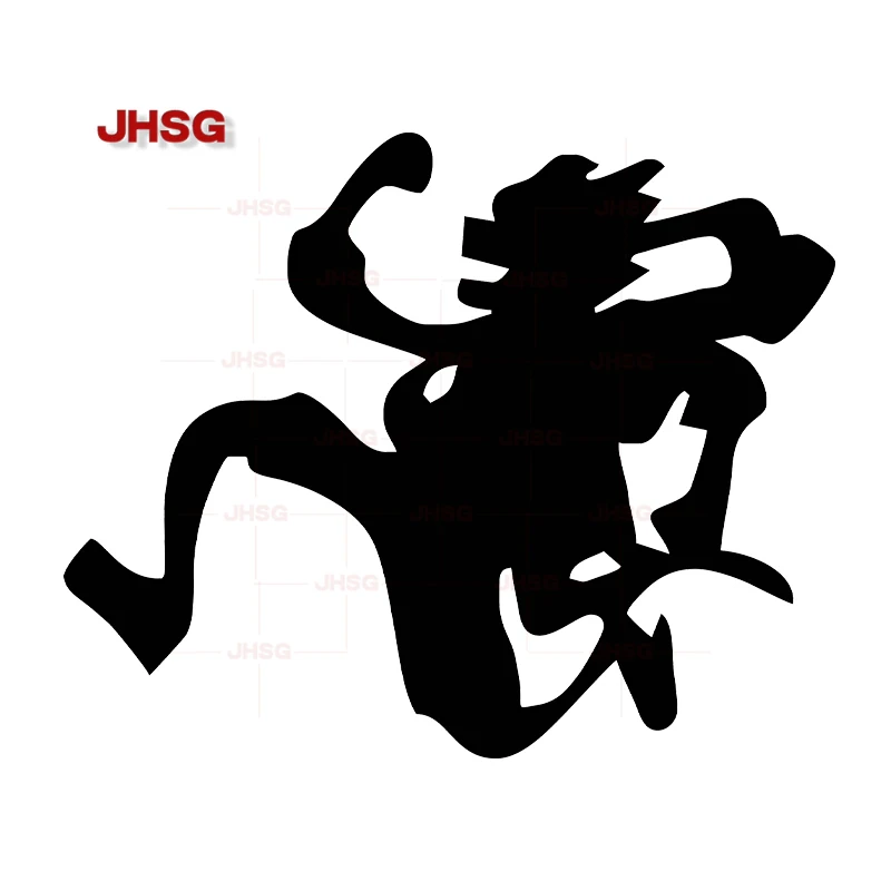 Luffy Sun God Anime Car Stickers Waterproof Sunscreen Stickers Air Conditioning Windows Car Labels