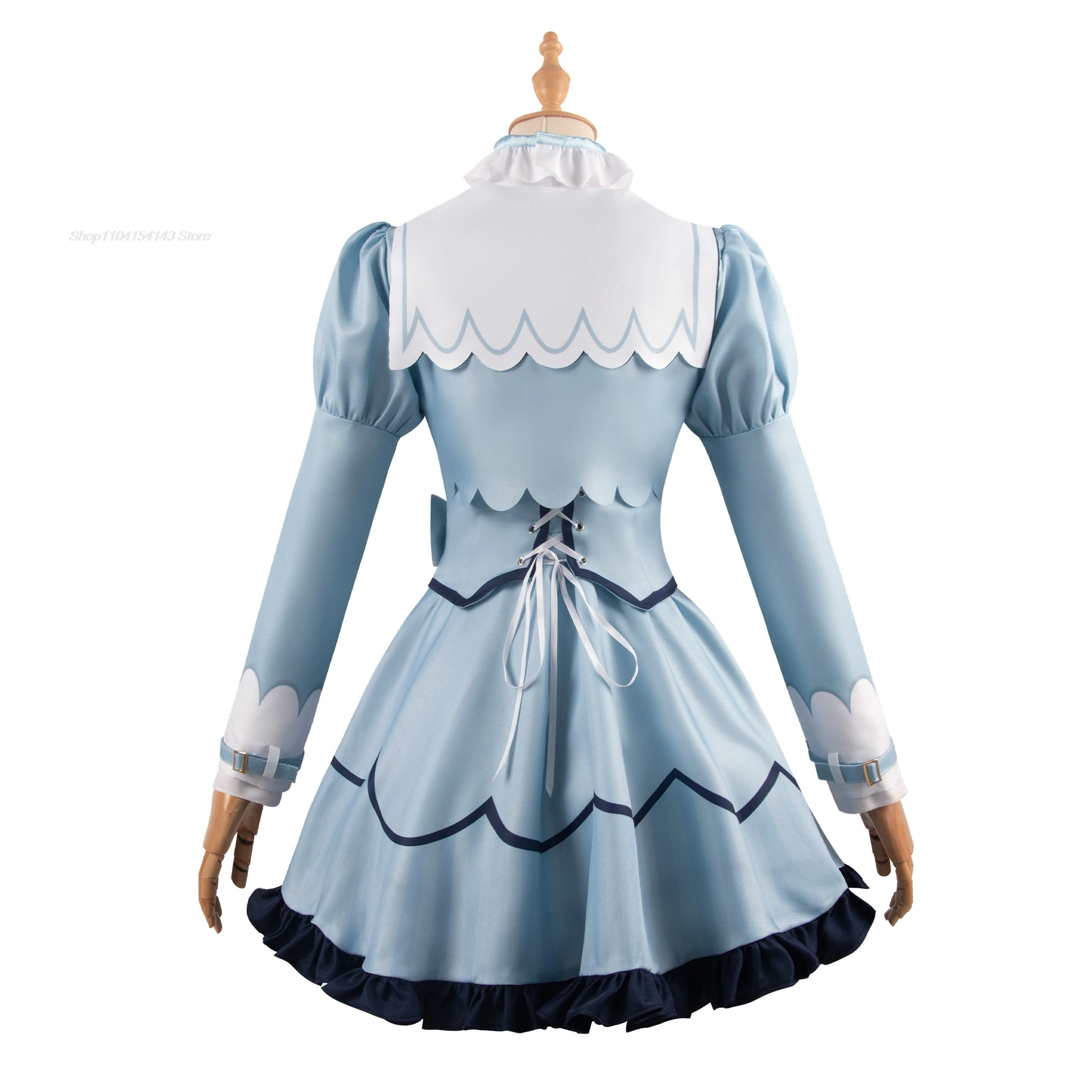 Anime Cosplay Vtuber Amamiya Kokoro Costume Lovely Lolita Uniform Halloween Carnival Party Role Play Outfit dress For Women wig