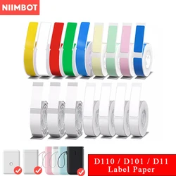 D110 D11 D101 Thermal Label paper Supermarket Waterproof Anti-Oil Tear-Resistant Price Label Pure Color Scratch-Resistant