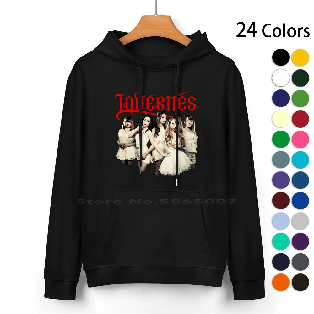 Cute Lovebites Band Pure Cotton Hoodie Sweater 24 Colors The Lovebites Band Destrose Haruna Midori Miyako Asami Power Metal