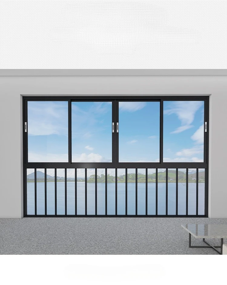슬라이딩 창문 단열 알루미늄 합금 방음 발코니 바닥부터 천장까지 유리창 빌라 거실