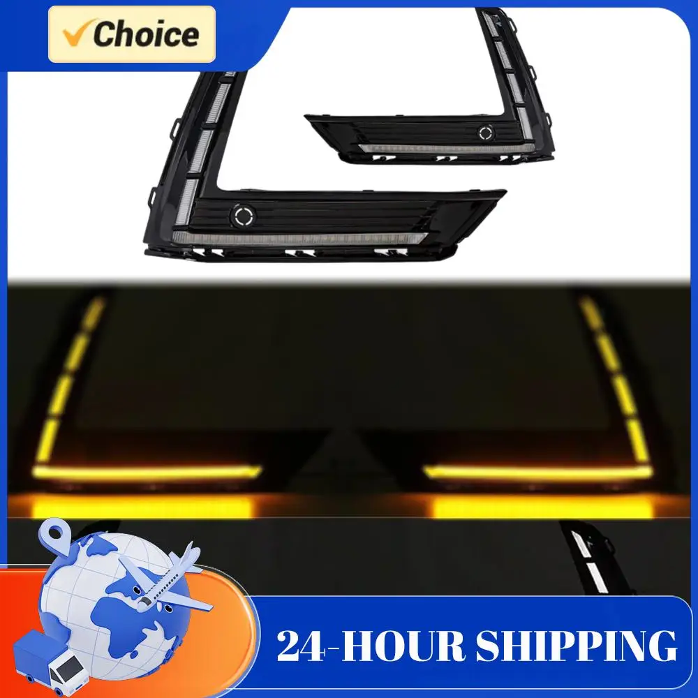 

2pcs Vehicle Fog Lamp Daytime Running Strip Lights Kit Clearance Light for Truck SUV Car