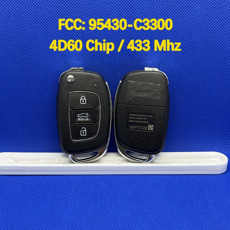 CN020218 Original 3 Buttons Smart Remote Key FCC 95430-C3300 4D60 Chip 433 MHz Keyless Go For Hyundai Sonata 2018