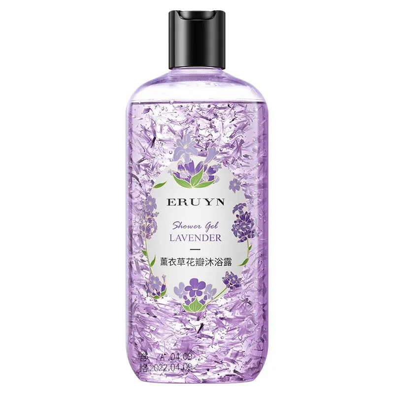 Shower Gels Refreshing Cleaning Lasting Fragrance Moisture Body Wash Large Capacity 500ml Jasmine/Lavender Petals Bath Lotion