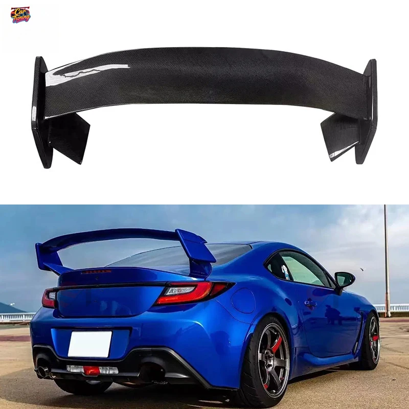 

Подходит для Toyota GR86, карбоновый задний спойлер с дизайном «волчий пламенный принт», трехсекционный фиксированный спойлер-антикрыло для Subaru BRZ, модификация.