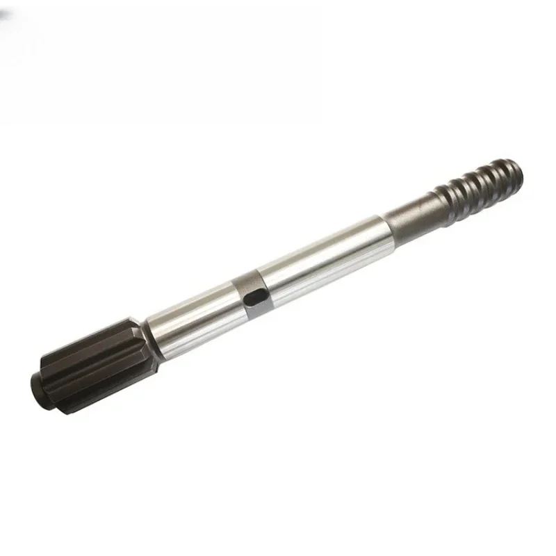 Rock Driller Strike Rod Shank Adapter Connected to Drifter Extension Rod